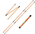 RUTHNISSI Golf Alignment Sticks (Pack of 2) 48-inch Collapsible Golf Alignment Sticks for Aiming,Putting,Full Swing Trainer,Posture Corrector,Portable Golf Training Equipment with Tube Case