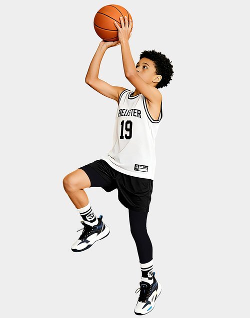 MIVEI Youth Boys Compression Pants - One Leg Basketball Sleeve | Girls 3/4 Tights for Sports