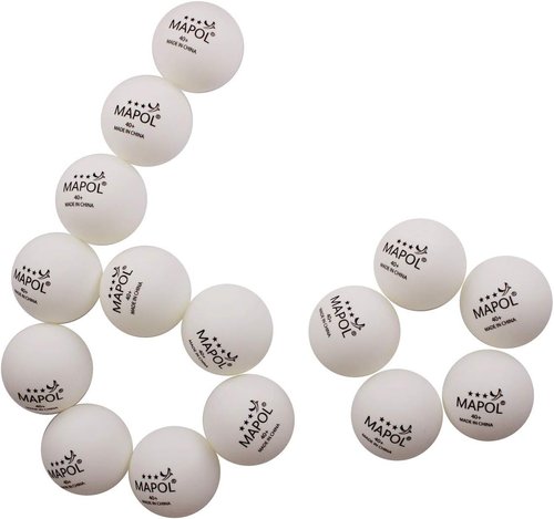 MAPOL 40+ Premium 3-Star Ping Pong Balls - 60 Count for Advanced Table Tennis Practice