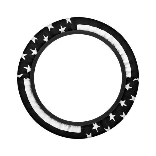 Oramclsy Black American Flag Golf Cart Steering Wheel Covers Anti Slip Small Steering Wheel Cover Universal Stretchable Golf Cart Accessories 13 Inch 14 Inch