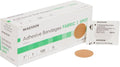 MCKESSON Adhesive Spot Bandage - Performance Fabric, 1" Diameter, Round Tan, Box of 100