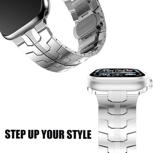 Compatible with Moto Watch 120 Bands, 20mm, 22mm New Quick Release Stainless Steel Band Metal Strap with Folding Clasp Replacement Straps Compatible with Moto 120, 70, 100, 360 3rd Gen 2020 Smartwatch (Silver, 22mm size band)