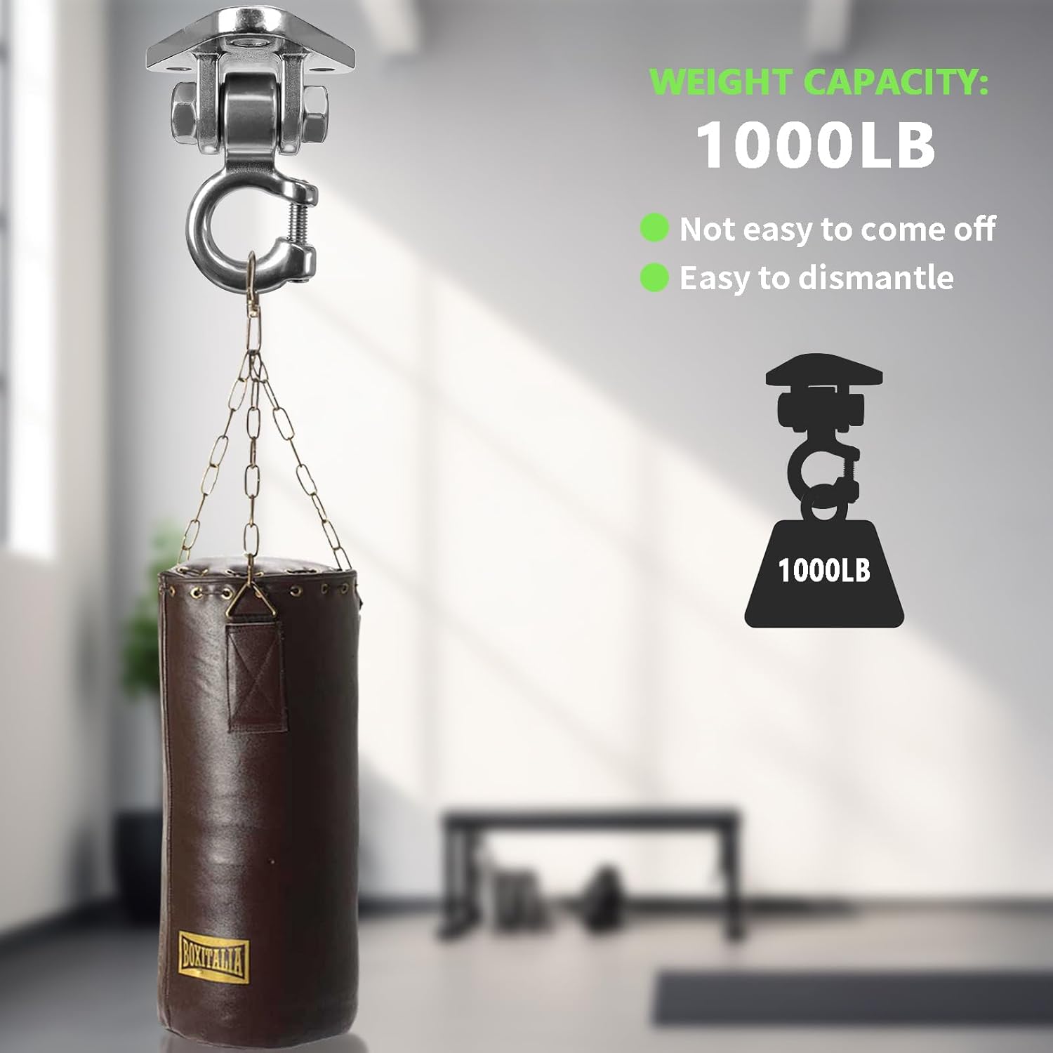 Skiennix Heavy-Duty Swing Hangers - 180° Smooth Operation | 1000 lb Capacity for Indoor & Outdoor Use