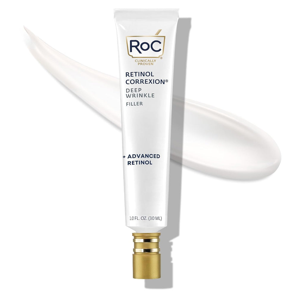 RoC Retinol Correxion Wrinkle Filler - Deep Wrinkle Treatment with Hyaluronic Acid, 1 Fl Oz