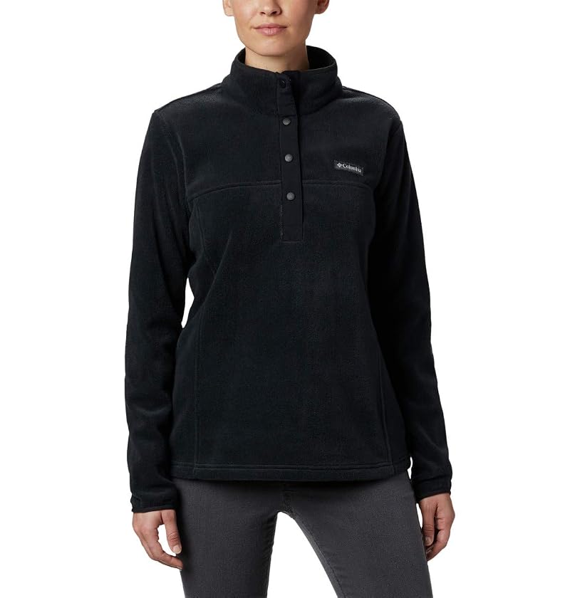 Columbia Benton Springs Half Snap Fleece Pullover Jacket for Women - Black, Medium