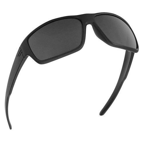 TOROE Performance Eyewear FIELD All Black Sports Polarized Sunglasses with Hydrophobic Coating Polycarbonate AR Lenses (Matte Black | Black Emblem, Black (C3))