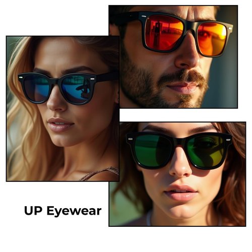 UP EYEWEAR 3-Pack Polarized Sunglasses for Women & Men – UV400 Protection, Lightweight Outdoor Shades for Driving, Fishing & Sports (Blue/Green/Orange)