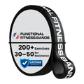 Functional Fitness Pull Up Assist Resistance Bands | Heavy Duty Exercise Bands for Powerlifting, Mobility, and Stretching | Travel Friendly Resistance Bands for Workout (Black 7/8" 30-50 lbs.)