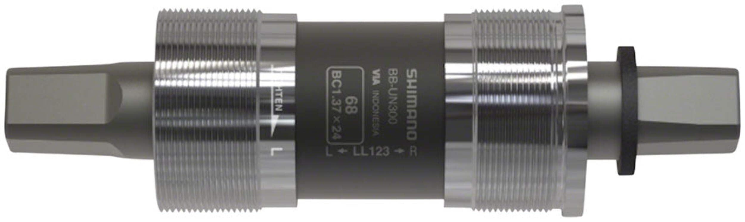 Shimano Standard Bottom Bracket, BB-UN300, Spindle: Square Type, Shell: BSA 68MM, Spindle: MM110, W/O Fixing Bolt