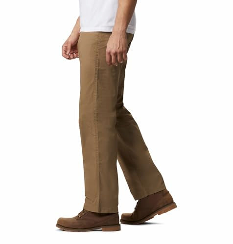 Columbia Men’s Rapid Rivers Pants - Brown, 36W x 32L, Sun Protection, Stretch Cotton