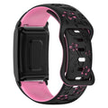 Anpzband Silicone-Bands Compatible with Whoop-Band 5.0/4.0 - Water-Proof Two-tone Engraved Floral Replacement Wristband for Whoop 4.0/5.0 Peak/One, Fitness Sport Bracelet, with Protective Case