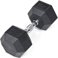 JFIT Rubber Hex Dumbbell - Durable Weight for Strength Training | 10 lb, 15 lb, 20 lb Options
