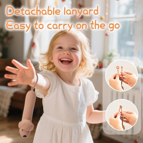 LEDHOLYT Kids Flashlight - Cute Silicone Dog Toy Light with Adjustable Brightness, Safe & Durable Design, USB-C Charging, Birthday Gift for Ages 3+ Boys Girls Children