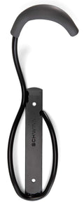Schwinn Wall Mount Bike Hanger, Space Saving Vertical Garage Storage for Bicycle, Fits Up to 3 Inch Tire Width, Can Hold Up to 50 lbs., Hangs One Bike, Black