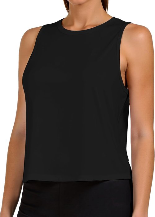 AURUZA Ice Silk Workout Tank Top - Women's Athletic Sleeveless Top for Gym & Running | Loose Fit, Sun Protection