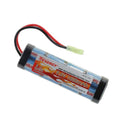 Tenergy 9.6V Airsoft Battery 1600mAh NiMH Flat Battery Pack w/Mini Tamiya Connector for Airsoft MP5, Scar, M249, M240B, M60, G36, M14, RPK, PKM
