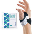 Gambo CMC Thumb Brace for Osteoarthritis, Anti-Crack Design for Joint Pain, Tendonitis, and Arthritis Relief - Lightweight Thumb Splint Stabilizer for Active (Small, Right Hand)