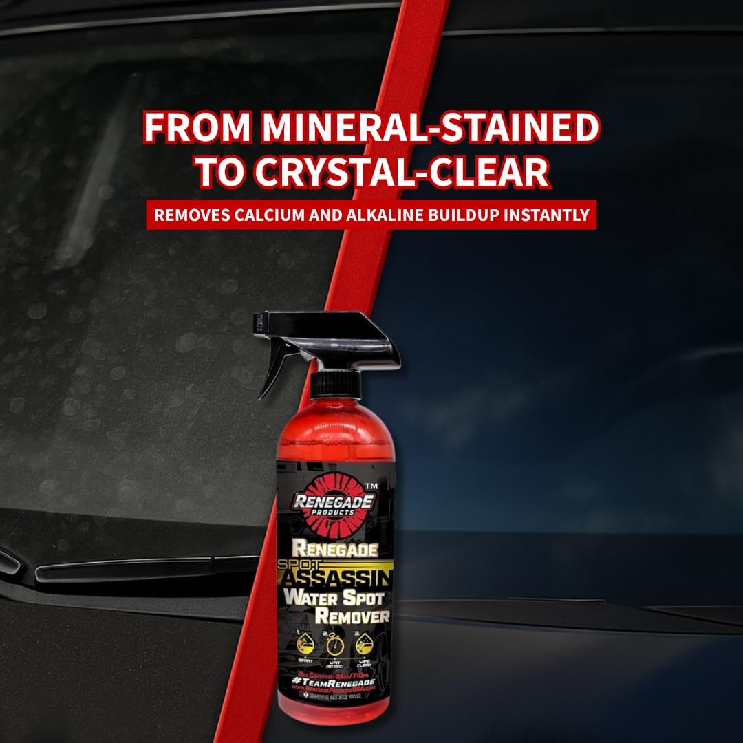 Renegade Products Water Spot Remover - Non-Acidic Formula for Polished Aluminum | 24 Oz Bottle