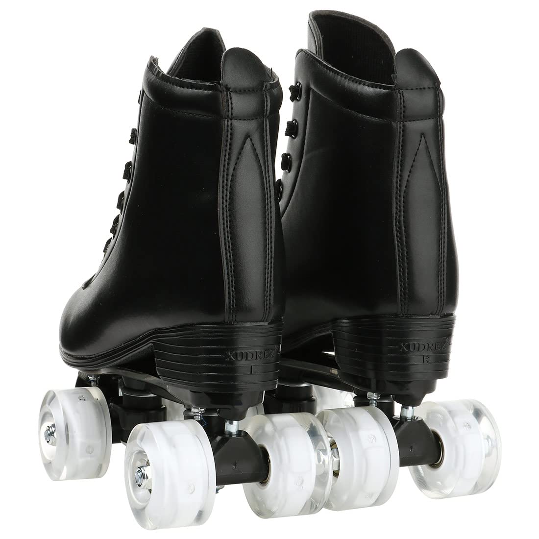 XUDREZ Roller Skates for Women Men Shiny Double Row Four Wheels Roller Skates Womens Roller Skates with Shoes Bag