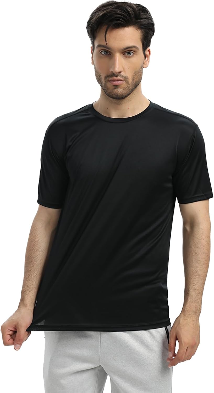 Skiennix Men's Quick Dry T-Shirts - Lightweight Short Sleeve Workout Tops | 5/6 Pack for Gym & Running