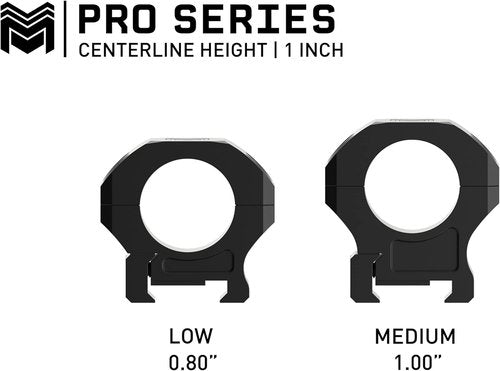 Monstrum Pro Series 7075 Aluminum Scope Rings - Lightweight, Durable, Perfect for Precision Shooting