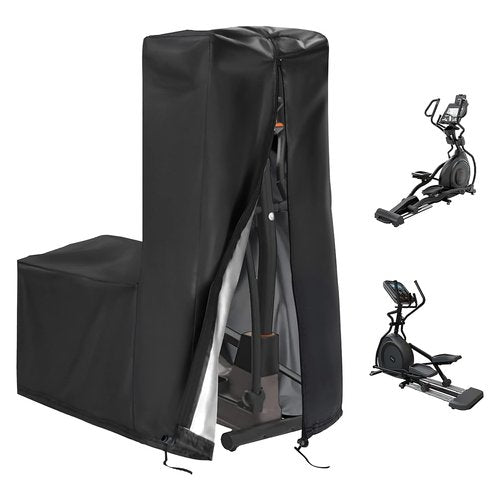 Kingling Elliptical Cover, Waterproof Elliptical Exercise Machine Cover for Home Use Elliptical Trainer Heavy Duty Protective Covers - 81''L x 33''W x 72'' H(Black)
