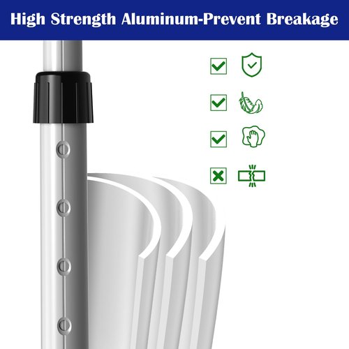 Mevfiya Golf Travel Bag Support Pole,Aluminium Golf Travel Bag Pole 52In to Protect Golf Clubs from Impacts,Retractable Shaft Fit Golf Bag (Blue)