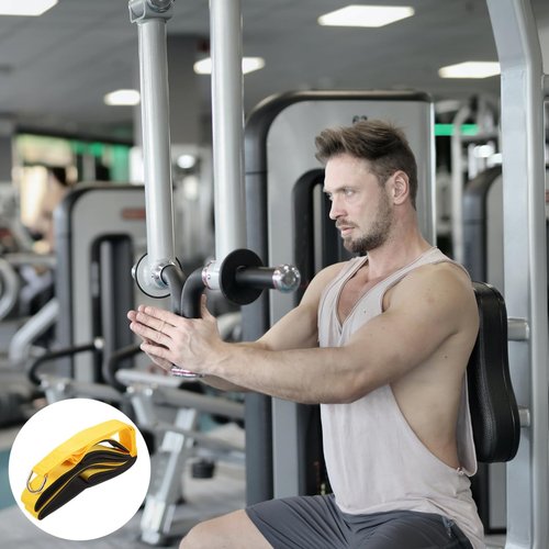 INOOMP Tricep Rope Gym Accessory for Men Dual-Head Bicep and Tricep Training Rope with Non-Slip Handles and Braided Belt for Home Gym Workout