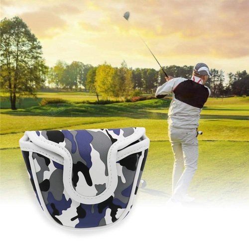 HISTAR Golf Mallet Putter Cover Headcover Camouflage Pattern Head Protective Bag (Camouflage Gray)