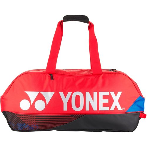 YONEX Pro Tournament Bag | Durable Lightweight Functional Breathable Multi-Compartment Tennis & Badminton Bag for Sport Gear, Scarlet