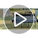 Oversized 3-Person Camping Chair - Heavy Duty Support, Black