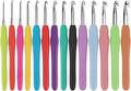 WISYOK Crochet Hooks Set - Ergonomic 14-Piece Kit for Arthritic Hands | 2mm-10mm Needles for Beginners