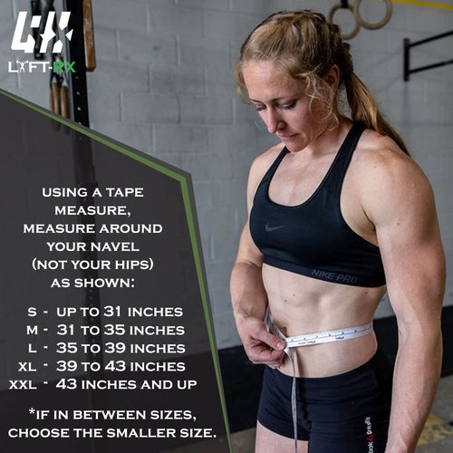 LYFT-RX Weightlifting Belt for Squats, Deadlift, Powerlifting, Olympic Weight Lift, Cross Train, Gym, Workout, 4-inch Wide Fit Nylon Belt, Men/Women, OD GREEN - SMALL