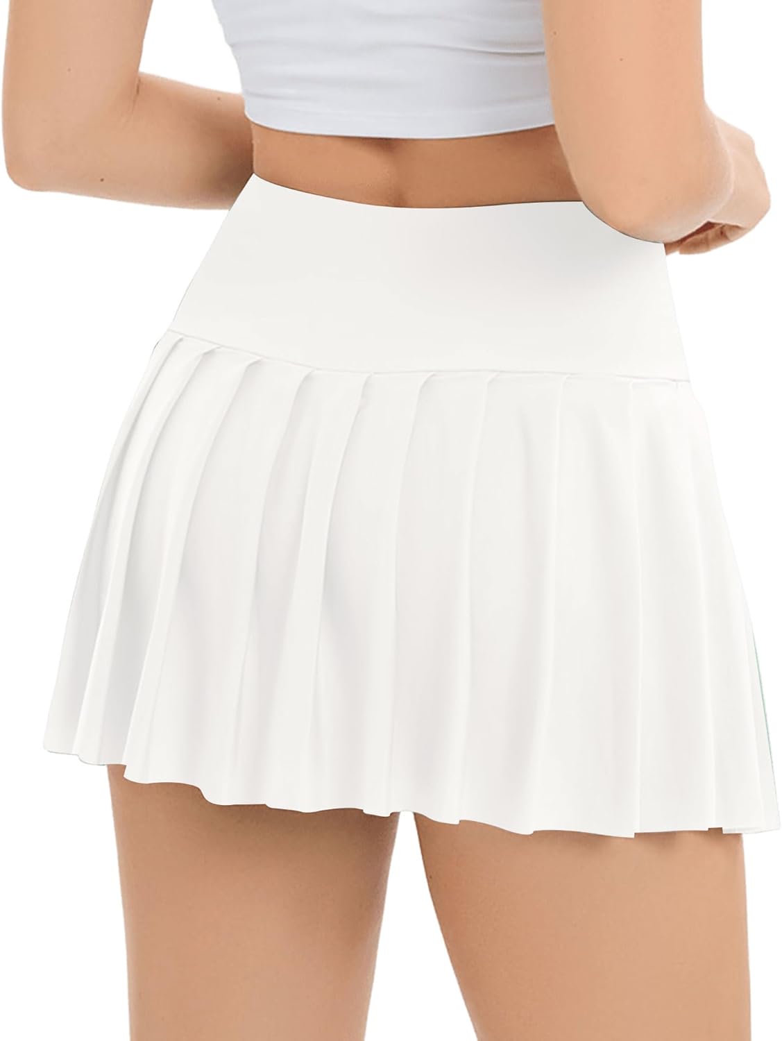 SANGTREE Tennis Skirts for Women - High Waisted Plaid Pleated Golf Skorts with Pockets | XS - XL