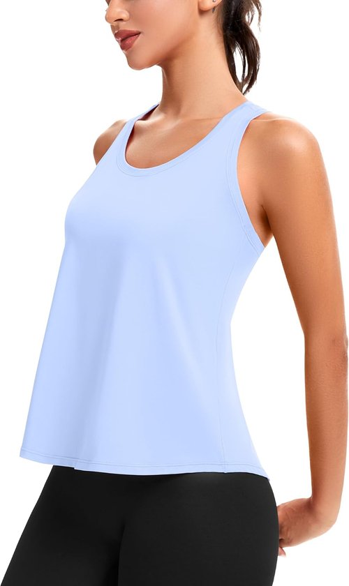 MathCat Women's Racerback Workout Tank Tops - Loose Fit Yoga & Running Shirts (XS-XL)