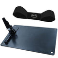 BRAMASOLE Golf Swing Plane Trainer Perfector Plate with Arm Band Adjustable Alignment Stick Holder Rods Base Training Aid Driving Range or Mat Practice Equipment (Standard Plate+Arm Band)