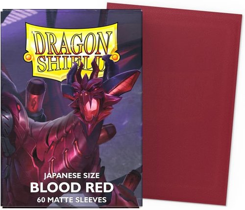 Dragon Shield | Matte Card Sleeves - 60 Count Premium TCG Protection | Blood Red - Smooth & Tough