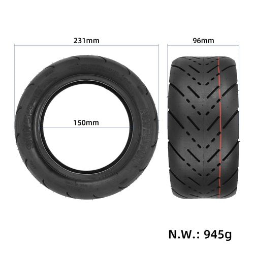 ZAITUO 90/55-6 10" Rubber Explosion-proof Tubeless Tire 90/55 Tyre Replace for Kaabo VSETT Kugoo 10X3.0, 80/65-6, 255x80 Electric Scooter Wheel Parts (A x1)