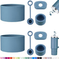 HYZ Silicone Spill Proof Stopper Set - 8 Piece Accessories for Stanley H2.0 Tumblers | Indigo