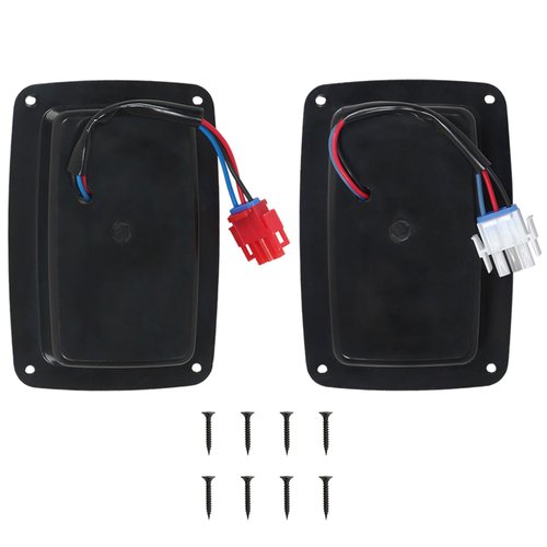 waltyotur 2 Tail Light 3 Wire Rear Taillights Pair Replacement for DS Golf Cart Club Car 1982-Newer