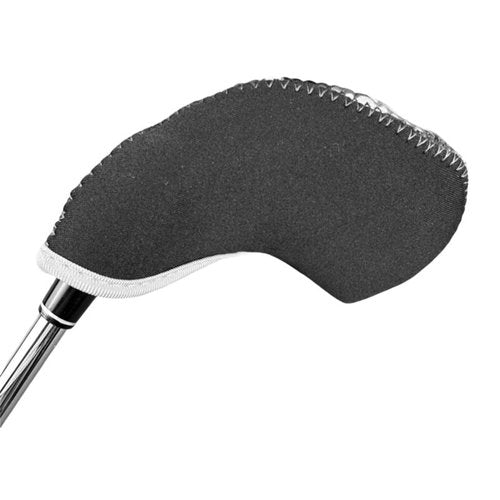 Mykepoda 10pcs/Set Premium Thick Neoprene Golf Iron Club Head Covers with Transparent Window One-Side Number Print RH Golf Iron Cover #3-9,A,Pw,Sw