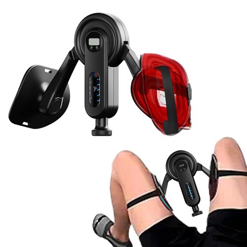 Pelvic Floor Exercise Devices for Men, 132LB Kegel Exerciser, Pelvic Floor Muscle Trainer with Leg Straps, Inner Thigh Exerciser Strong Resistance,Hip Inner Thigh Strengtheners for Women (Red)