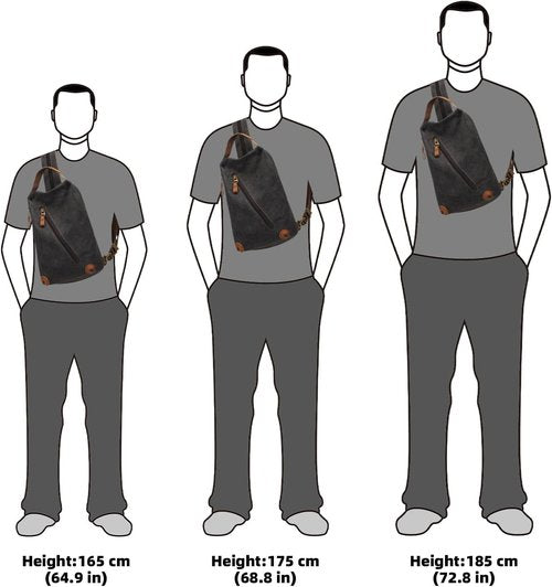 KL928 Canvas Sling Bag - Versatile Crossbody Backpack Purse for Travel | Unisex Design