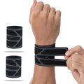 FVVWVV 2 Pack Wrist Brace for Right & Left Hand, Ultra-Thin Compression Wrist Band Adjustable Wrist Wrap for Tendonitis, Arthritis, Weightlifting, Sports