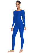 OVIGILY Women's Long Sleeve Unitard Dance Costume Spandex Full Body Suits One Piece Jumpsuits
