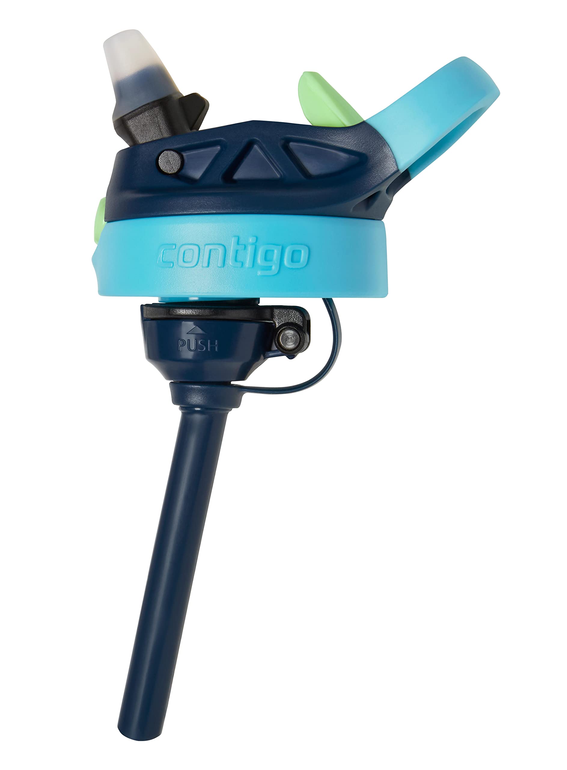 Contigo Kids Water Bottle with Redesigned AUTOSPOUT Straw 14oz. 2 Pack Blueberry and Blue Raspberry & Blueberry and Blue Raspberry with Cosmos
