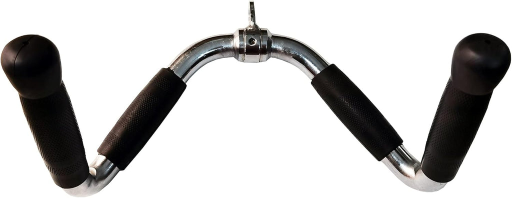 Qibylift Barbell Multi-Exerciser - Versatile Cable Machine Attachment with Rotating Rubber Grips