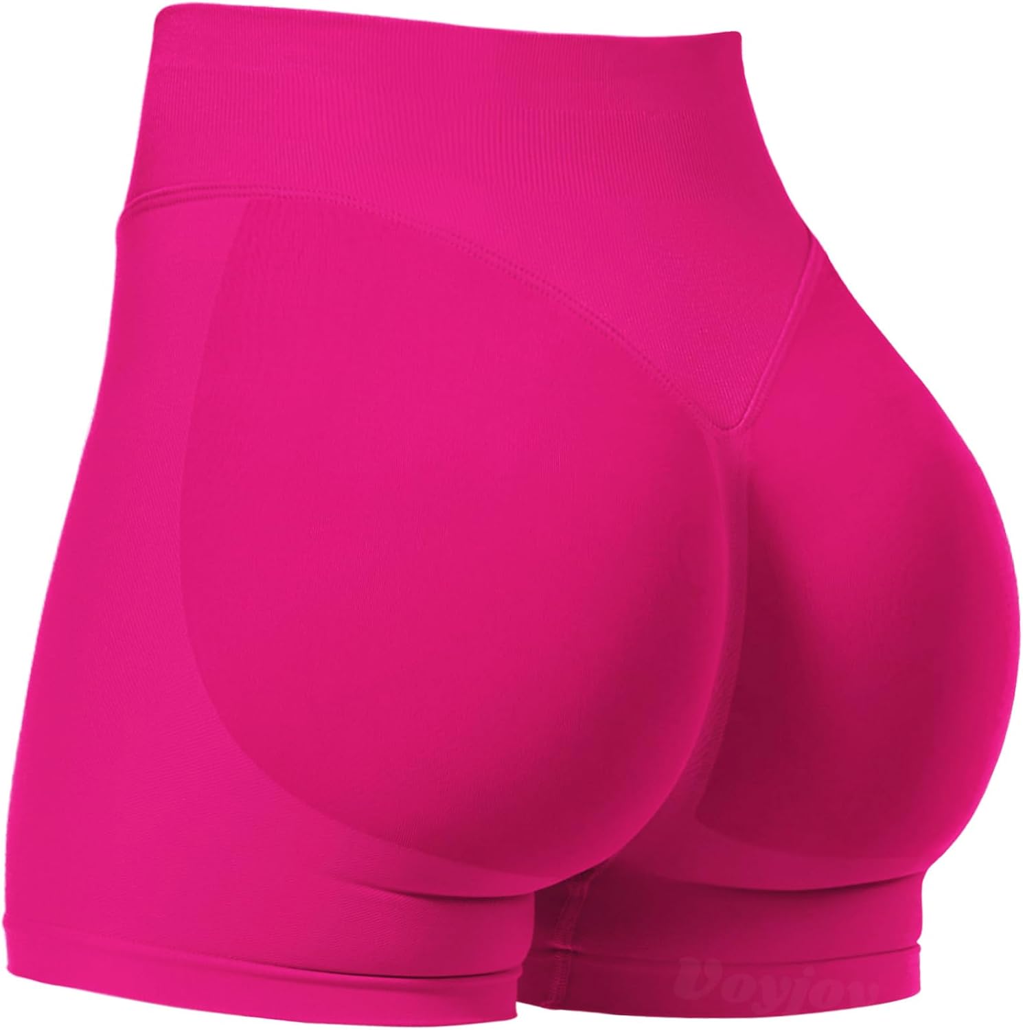 VOYJOY Women's Scrunch Butt Lifting Gym Shorts - Seamless Workout Biker Shorts in 2.5"/3.6"/4.5"/6" Sizes