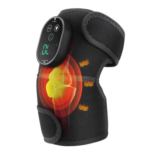 Atlodas Knee Heating Pad, Knee Massager with Heat and Vibration, Heating Pad for Knee, Massage Heated Knee Brace Wrap for Shoulder Elbow Knee, Keep Knee Warmer Stress Relief