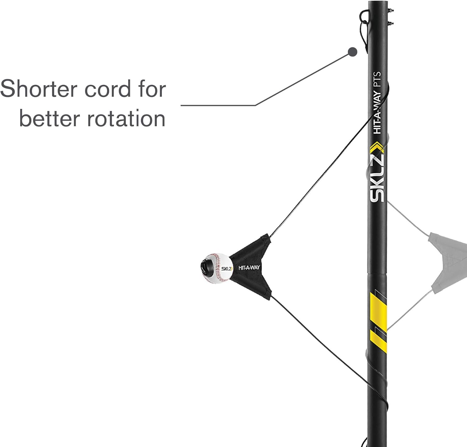 SKLZ Hit-A-Way Baseball Swing Trainer - Portable Training Station with Adjustable Stand